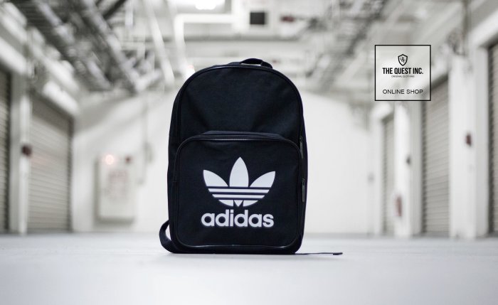 【QUEST】現貨 ADIDAS ORIGINALS BACKPACK 經典 大LOGO 三葉草 後背包 BK6723