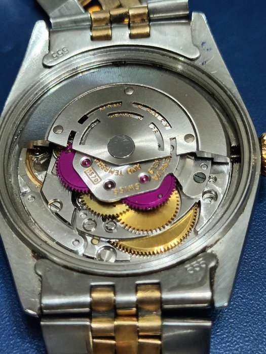 ROLEX1601半金自動錶 1570機芯 中金特殊面板色澤漂亮；16013 16233整支原裝機器讚k金 勞力士 1601
