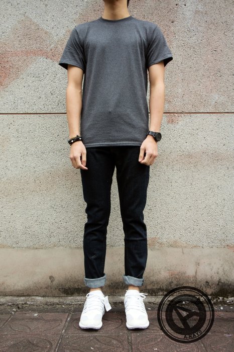 【A-KAY0】CHAMPION 美版 T425 TEE CHARCOAL 短T 鐵灰【T425CH】