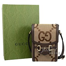 【茱麗葉精品】全新商品 GUCCI 專櫃商品 625615 Horsebit 1955帆布拼接斜背手機包.駝/棕 預購