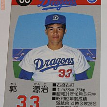 貳拾肆棒球-日職1988中日龍 郭源治   遊戲卡