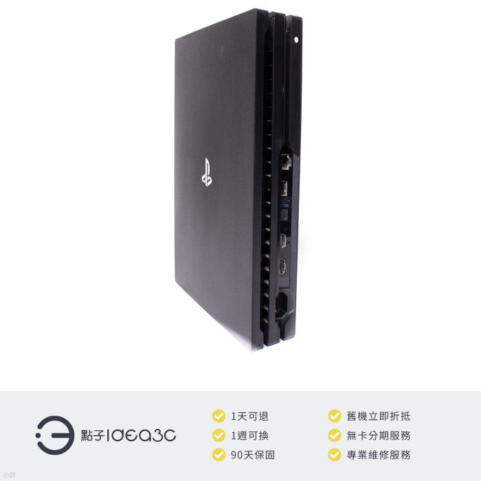 「點子3C」Sony PS4 Pro 1TB 極致黑【店保3個月】CUH-7117B 附原廠手把*2 版本：11.5.0 電玩遊戲機 DN056