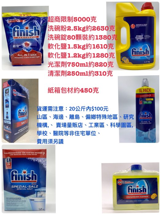 平行輸入原裝進口 全新超濃縮配方 FiNiSh 洗碗機強效洗碗粉 1.2公斤 BOSCH Miele 洗碗機(非台灣 亮碟 公司貨 )