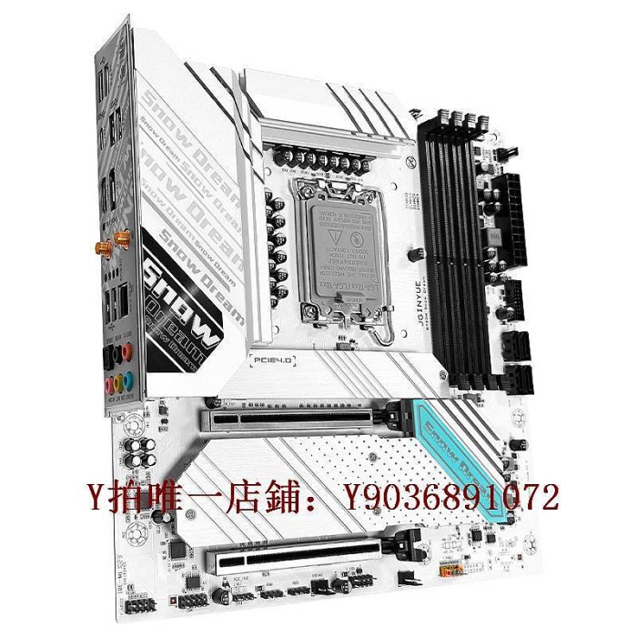 電腦主板 精粵B760M Snow Dream主板1700針DDR4臺式12代13代i3i5i7i913700F