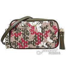 【茱麗葉精品】全新精品  MICHAEL KORS CROSSBODIES 蝴蝶鉚釘雙層相機包.綠 現貨