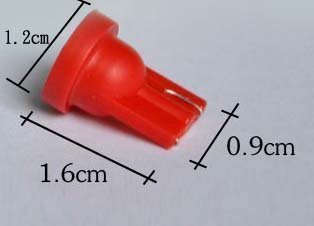 光光賣場T10 194 示寬燈超亮led節能燈泡改裝COB汽車 12V (紅色)