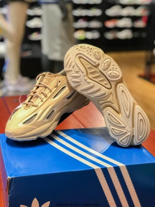 Adidas Ozweego Celox W 亞麻 土黃色 復古 水管 增高 運動 老爹鞋 GZ7280 男女鞋