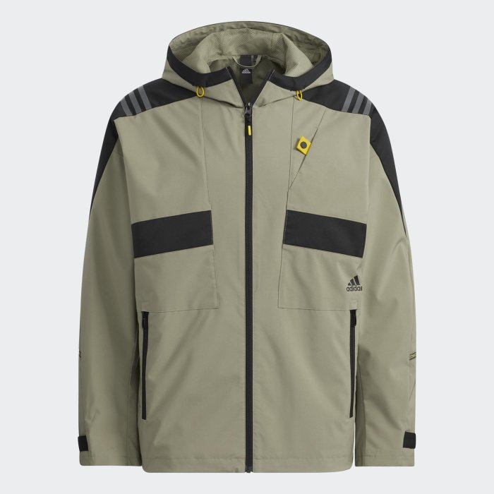 南 2021 11月 ADIDAS TH QCKDRAW JACKET H40238 軍綠 防風 連帽 運動外套