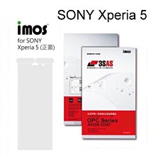 免運【iMos】3SAS系列保護貼 SONY Xperia 5 (6.1吋) 正面 背面 超潑水、防污、抗刮