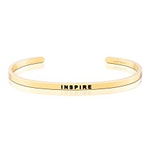 MANTRABAND 美國悄悄話手環  INSPIRE 擁有啟發人心的力量 金色手環