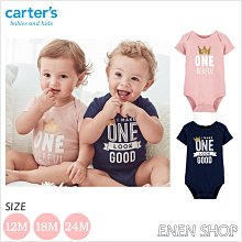 『Enen Shop』@Carters 寶貝的第一個生日款短袖包屁衣 #1H716910｜18M 粉色款