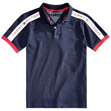 ☆【TH男生館】☆【TOMMY HILFIGER LOGO運動風POLO衫】☆【TOM002C9】青年版(L)