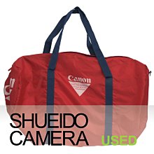 集英堂写真機【全國免運】中古良上品 / 稀少! CANON 原廠 復古 相機包 肩背包 大容量 / 紅色 22307