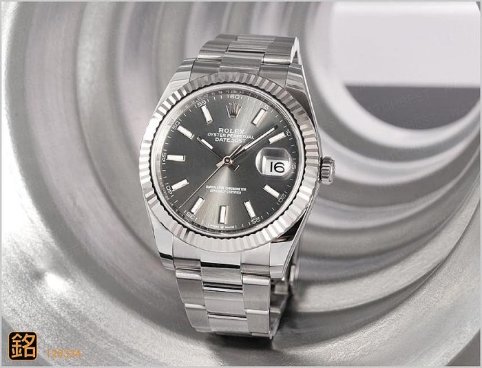 大銘腕錶 二手極新品 勞力士 ROLEX 蠔式 126334 灰面 41MM RX214120