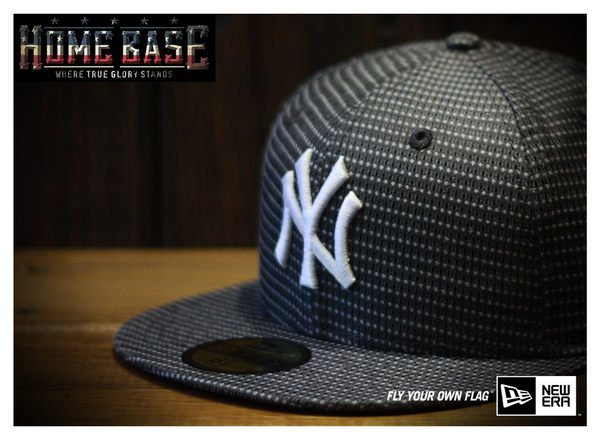 2012年春夏最新材質 NEW ERA 59FIFTY【公館HOME BASE專賣店】NY 洋基隊 -- 灰色菱角型格紋布料