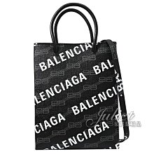 【茱麗葉精品】全新商品 BALENCIAGA 巴黎世家 專櫃商品 693805 新版LOGO印花兩用紙袋包.黑 現貨