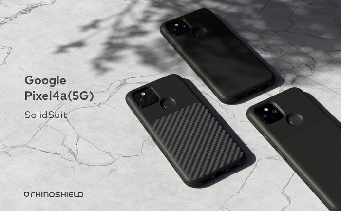 犀牛盾 SolidSuit 防摔背蓋手機殼 Google Pixel 4a 5G 碳纖維