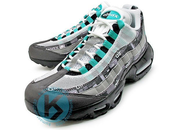 atmos 限定WE LOVE NIKE AIR MAX 95 PRINT JADE 灰綠鞋盒AQ0925-001