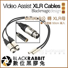 數位黑膠兔【 Video Assist Mini XLR Cables Mini XLR公 轉 XLR母 音源線 2入】