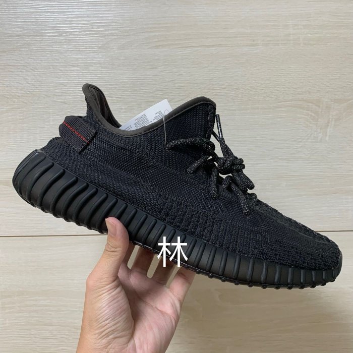 全新現貨Adidas Yeezy Boost 350 V2 Black REFLECTIVE 黑天使鞋帶反光