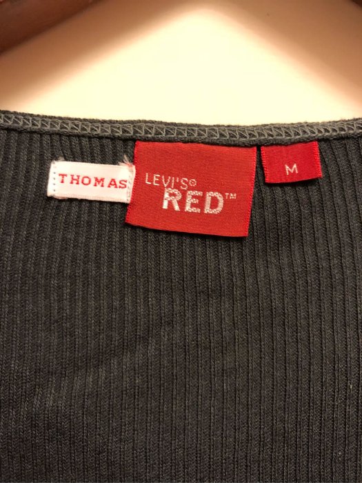 LEVIS RED 歐洲版 亨利領 開釦 上衣 幾乎全新 尺寸m收藏品 LVC Levi