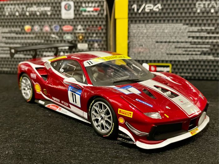 -78車庫- 現貨 1/24 Maisto Bburago Ferrari 488 Challenge 法拉利 賽道