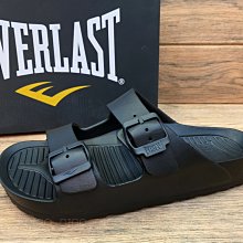 DIBO~美國拳擊EVERLAST 足跡舒適鞋 EVA雙槓拖鞋 男生 女生 黑色~類Birkenstock勃肯鞋