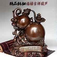 INPHIC-開光純銅福祿吉祥葫蘆擺件銅葫蘆工藝品風水家居工藝品擺設