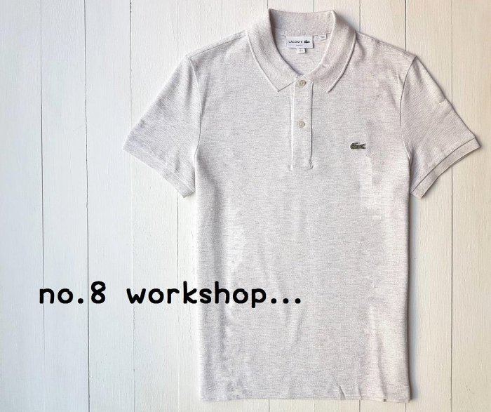 【LA男生館】【LACOSTE鱷魚LOGO貼布網眼POLO衫】【LA004A9】SLIM FIT(S-M-L)