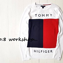 ☆【TH女生館】☆【TOMMY HILFIGER LOGO拼接針織衫】☆【TOMG002W4】(S-M)