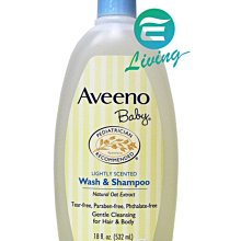【易油網】Aveeno Baby 燕麥寶寶溫和洗髮精沐浴乳 2合1 大瓶裝18oz/532ml #02390