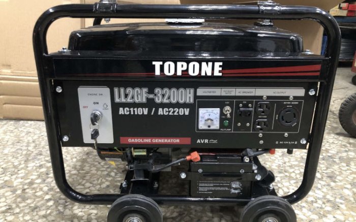 “工具醫院” TOPONE LL2GF-3200H 電啟動  四行程引擎 3200W 發電機  全新公司貨 momo 特力屋