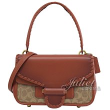 【茱麗葉精品】全新精品 COACH 專櫃商品 C2583 CODY 經典印花雙層翻蓋兩用包.磚紅 現貨