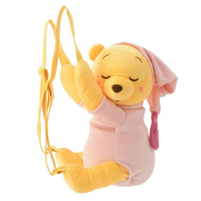 代購現貨 日本東京迪士尼商品 甜睡維尼玩偶背包  樹屋居家系列