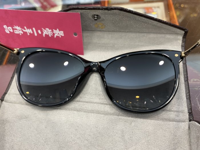 ☆最愛二手精品☆ GUCCI 黑色鏡面兩側金色竹節太陽眼鏡墨鏡 GG3777 XG3831