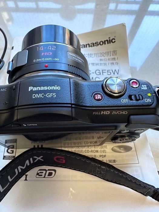 Panasonic DMC-GF5 類單眼數位相機 黑色 (二手)