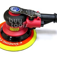 BuyTools-Air vacuum sander 靜音6吋中央集塵 氣動研磨機 磨土機 打磨機 砂光機台灣製「含稅」