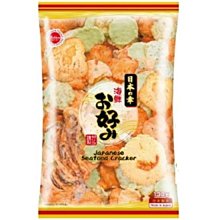 +東瀛go+ 鈴木榮光堂 綜合海鮮餅 130g 蝦仙貝 蝦餅 海鮮米果 花枝煎餅米果 ZELICO