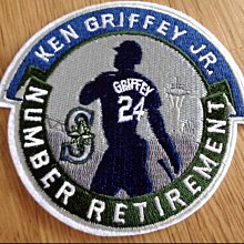 貳拾肆棒球-美國帶回 美國職棒大聯盟MLB 西雅圖水手Ken Griffey Jr  Patch