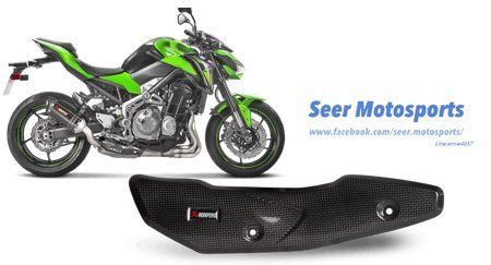 [Seer] Akrapovic 蠍子 Kawasazi Z900 專用 排氣管 前段 防燙蓋 碳纖維 蠍子管