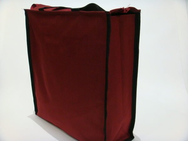 【IMAGEDUCK】M5504-1-(CＨＩＳＨＩＮ） 直立式補習袋,A4資料袋,手提袋,(大)(酒紅) 台灣工廠