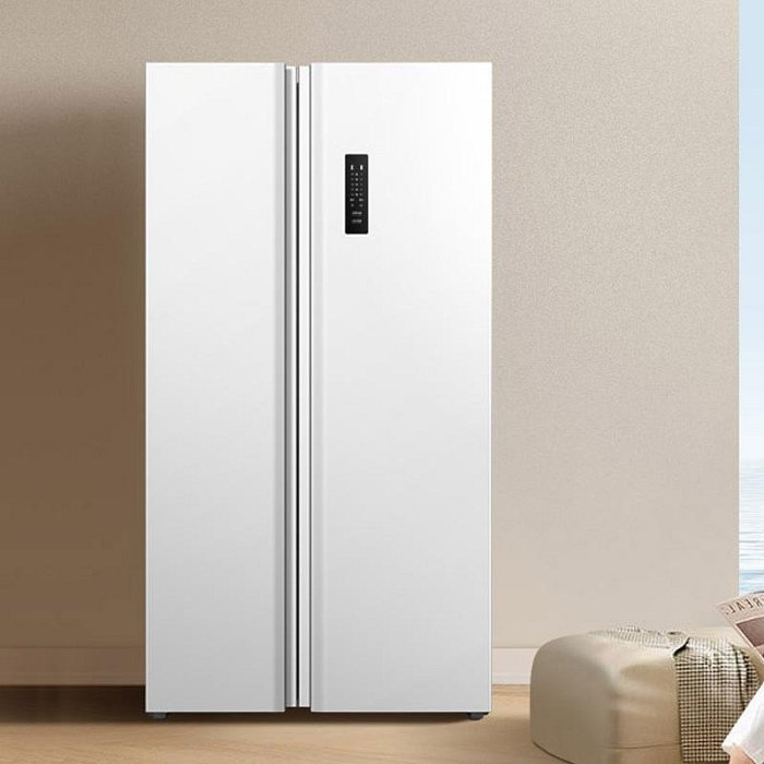 冰箱TCL家用518升對開門雙門大冰箱超薄嵌入風冷無霜白色變頻一級能效冰櫃