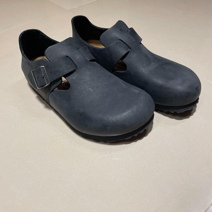 Birkenstock  勃肯鞋 London / 油感皮 / 黑色