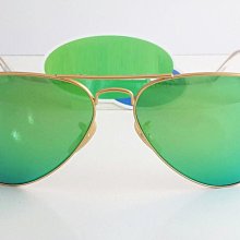 [P S] 3號5樓 全新正品 雷朋 RayBan RB3025 112/P9 綠色反光 偏光鏡片