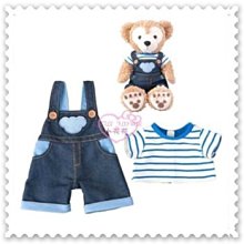 ♥小花花日本精品♥《Disney》Duffy 達菲 牛仔裝 牛仔裙裝 三件式 不含娃娃 96510001