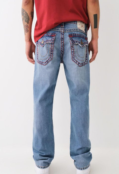 @🔥 最新款 @true religion RICKY DISTRESSED SUPER T STRAIGHT