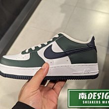 南🔥2024 4月 NIKE Air Force 1 GS 運動 休閒 大童 低筒 女款 深綠藍白 HF5178-300