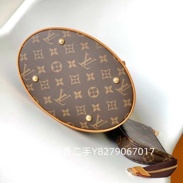 麗香二手 LV 路易威登 老花水桶包 中古包 Vintage 子母水桶包 手提包 肩背包 M42238