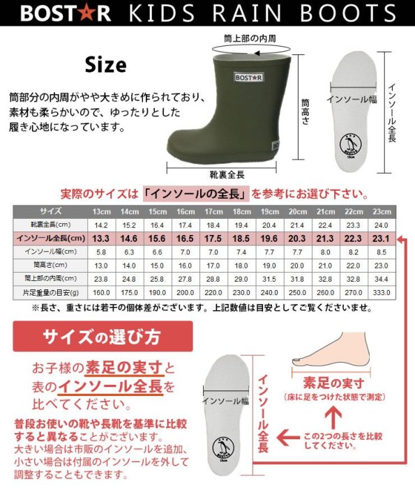 《FOS》日本 BOSTAR 兒童 雨鞋 孩童 幼童 雨天 防水 雨靴 反光 男女 開學 雨季 下雨 上學 出國 熱銷