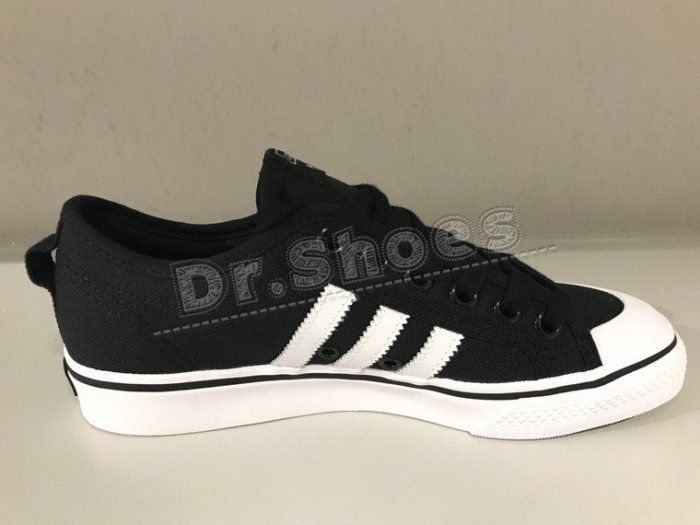 【Dr.Shoes 】Adidas Nizza 男鞋 男款女段 低筒 帆布鞋 休閒鞋 黑CQ2332 白CQ2333